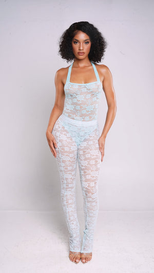 KAI LACE BODYSUIT - BUBBLE